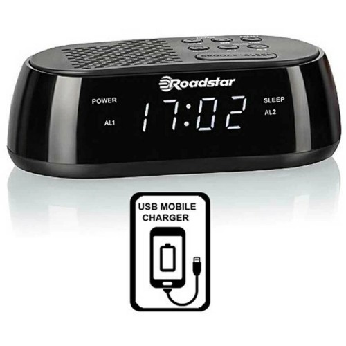 ΡΑΔΙΟΡΟΛΟΙ ROADSTAR CLR-2477 ΜΑΥΡΟΣ ΡΕΥΜΑΤΟΣ